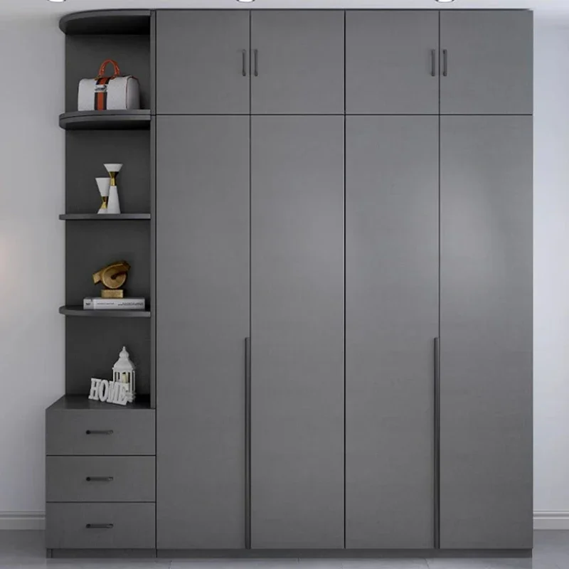 

Full Size Systems Wardrobe Bedroom Wood Storage Cabinets Hotel Wardrobe Closet Nordic Doors Placard De Vetement Home Furniture