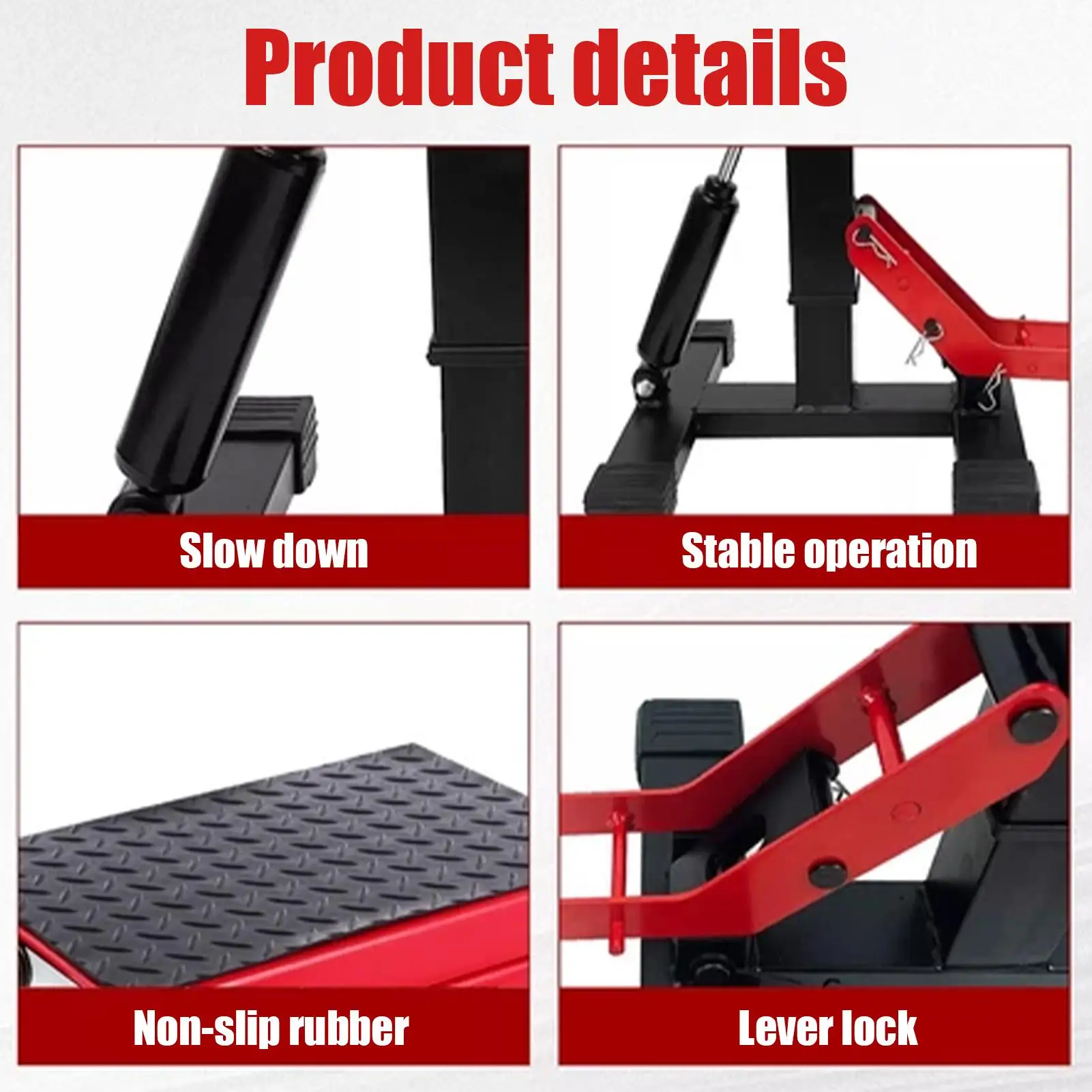 Universal Motorcycle Lifting Stand Heavy Duty Hydraulic Parking Stool Hoist Table For Maintenance Motorbike Atv Dirt Bike