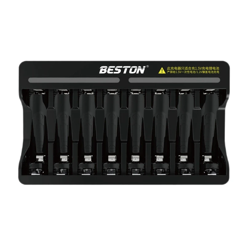 N36R_TM Beston 8 Slot Fast Smart Lithium Battery Charger for 1.5V AA AAA