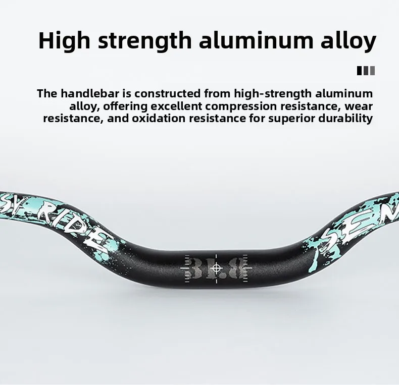 SEMAT Fahrradvorbau aus Aluminiumlegierung, 35-55 mm Höhe, 720/780 mm Länge, 31,8 mm Klemmdurchmesser, 6 ° Höhenlage 9 ° Sweep für MTB & Rennrad – Leichtgewichtig – Detail 8