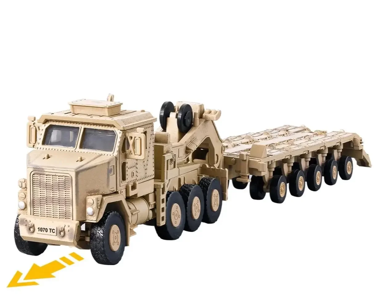 مقياس 1:72 مركبة M1070 مركبة مواصلات اللبنات التجمع نموذج سيارة ABS المواد عناصر ديكور المنزل لعشاق الهدايا #2