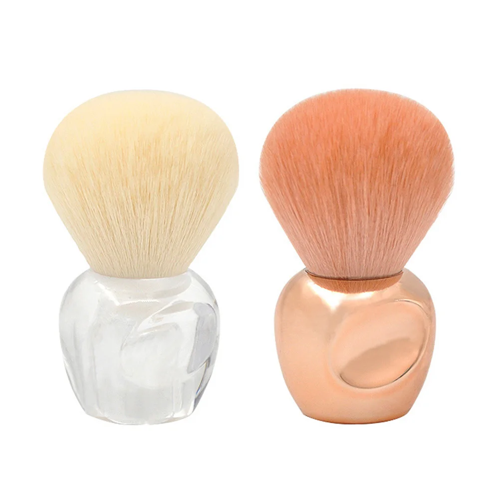 

2 Pcs Nail Art Cleaning Tools Makeup Blush Brush for The Face Dusting Artificial Fiber Duster Nails