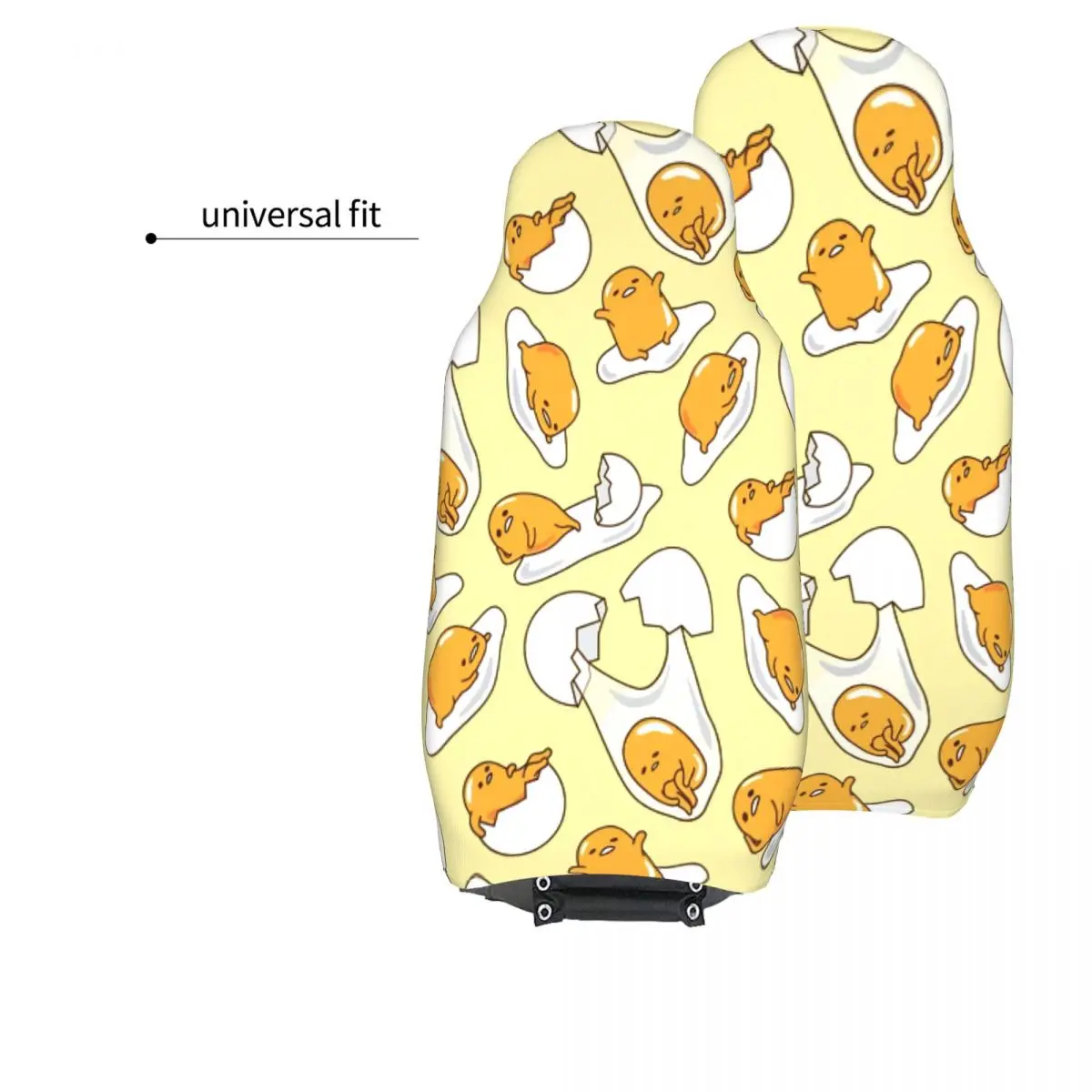 Gudetama Cute Egg Cartoon Universal Car Seat Cover for most cars For SUV Car Seat Protector Fabric Hunting