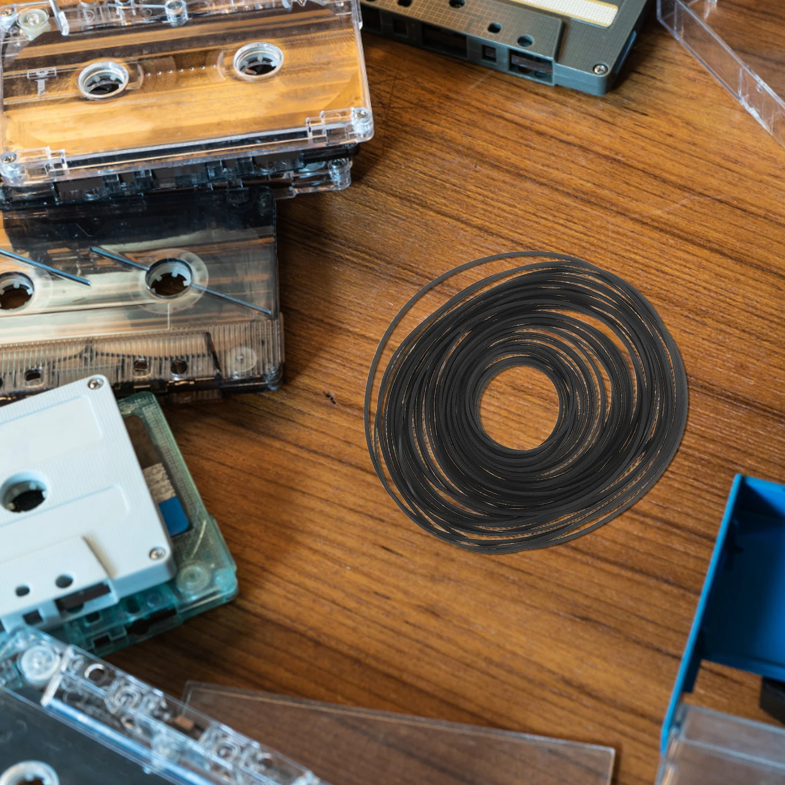 

50Pcs Cassette Drive Rubber Belts Mixed Size Tape Recorder Repair Kit Restoration Maintenance for Vintage Audio Players