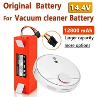 Original Battery for Xiaomi Roborock, Robotic Vacuum Cleaner, S55,S51, S60, S65, S50,  S5 MAX, S6 Parts, 14.4V, 12800mAh