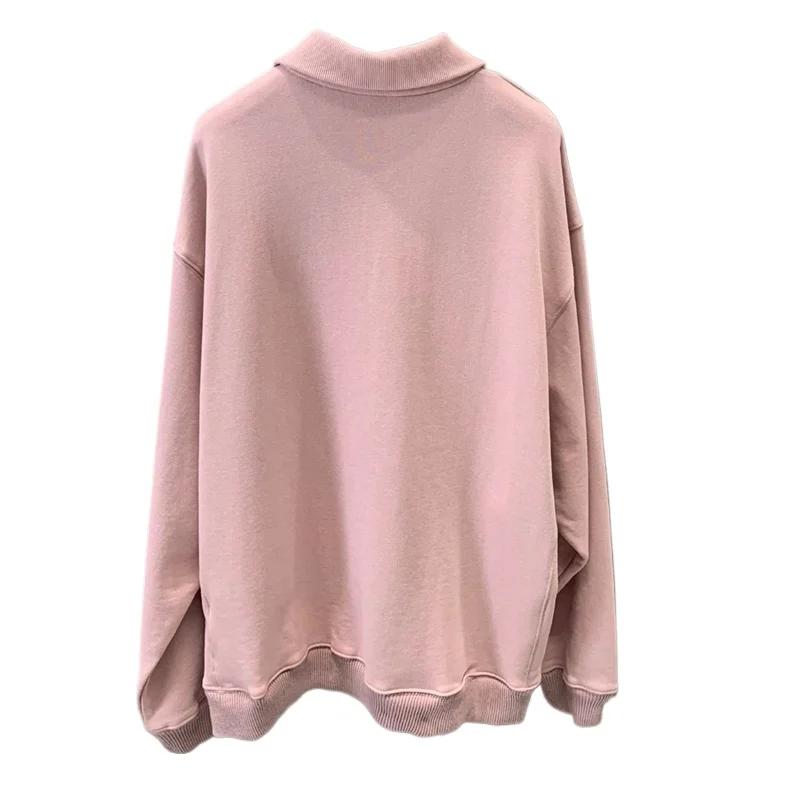 Felpa donna cappotto U715589 colore rosa t-shirt Streetwear abbigliamento donna indossare Polo di alta qualità Oversize Design Style 24ss nuovo