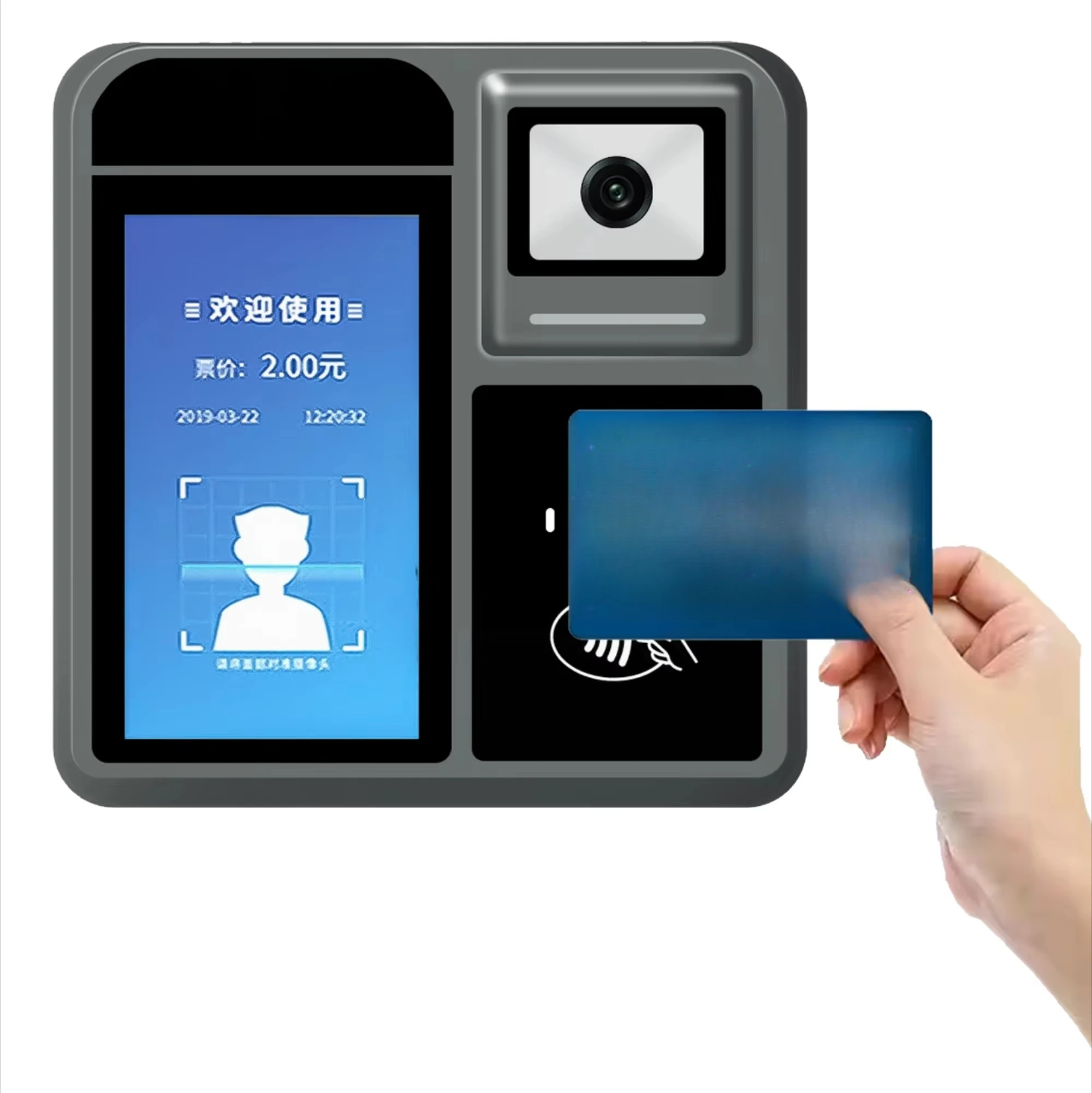 Wall-Mounted Self-Service Kiosk Barcode Reader QR Scanner Receipt Touch Screen Wayfinding Treatment Welcome