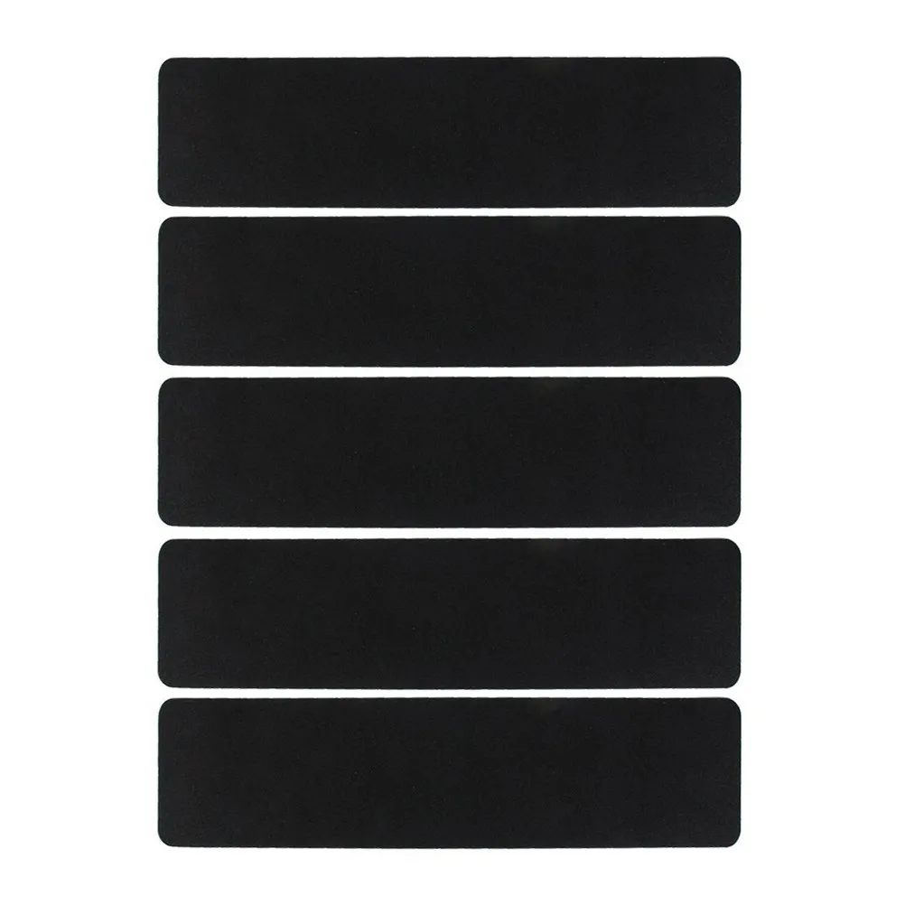 5Pcs Anti Slip Tape for Stairs Steps Ladders Ramps Scaffolding Heavy Duty Black Sand Surface Non Slip Grip Strip Cuttable