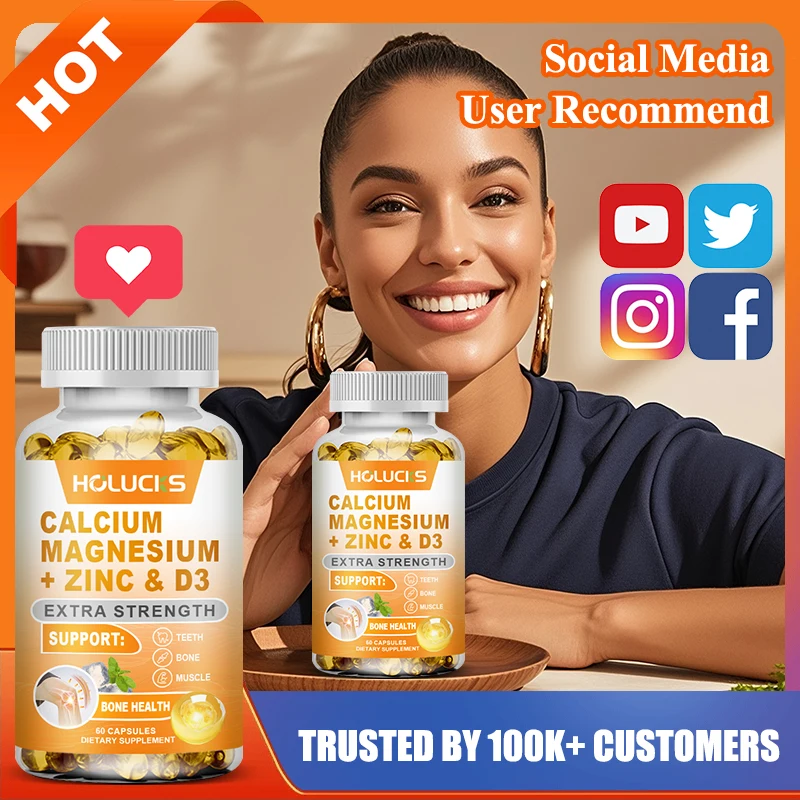 

Чистый кальций, магниевый цинк + добавка D3, для предотвращения остеопороза, плотности и суставов костей, восстанавливающего сна, жизненной силы, без GMO