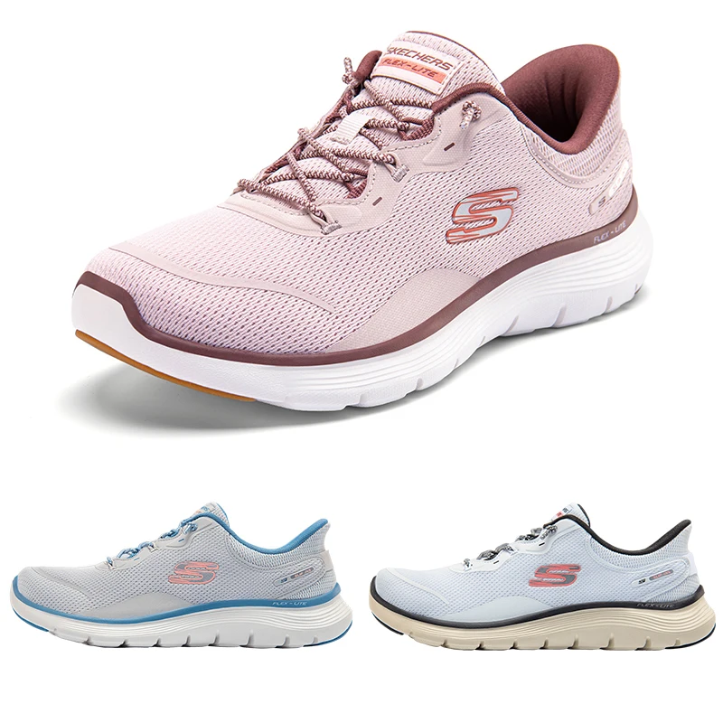 Zapatillas Skechers para correr para mujer, zapatillas de tenis transpirables ultraligeras para verano y primavera, zapatillas Skechers Classis Slip-ins para caminar