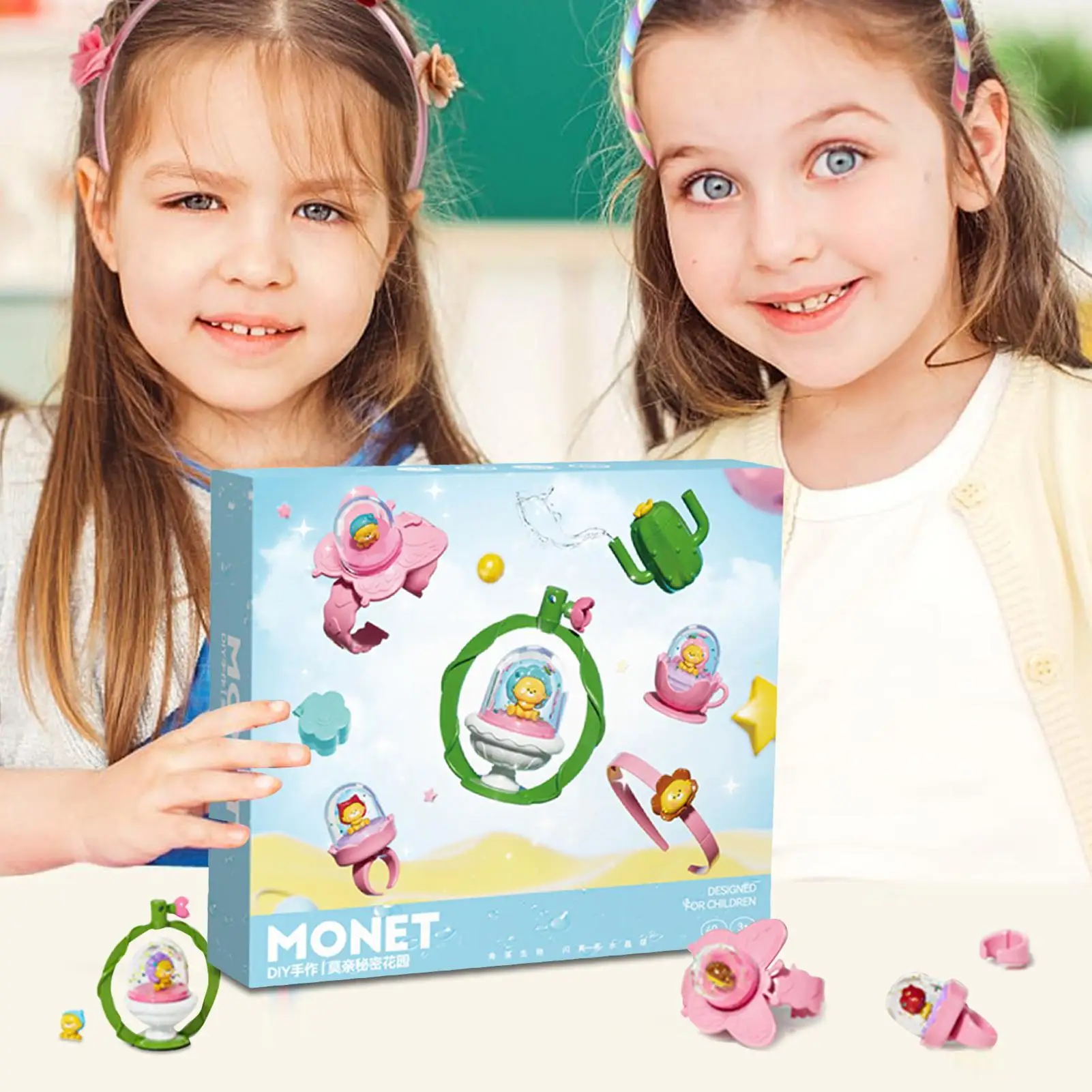 

Jewelry Making Kit Crafts Toy Set Ring Pendant Fun Handmade For Kids Girls Children Gift Creative Craft Activities Party Favors