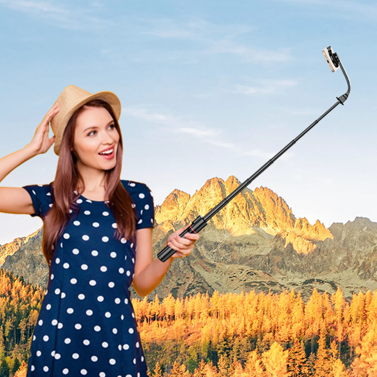 L20 Detachable Mount Selfie Stick Tripod Portable Handheld Bluetooth Stand Stabilizer Tripe Holder for Cell Phone image 4