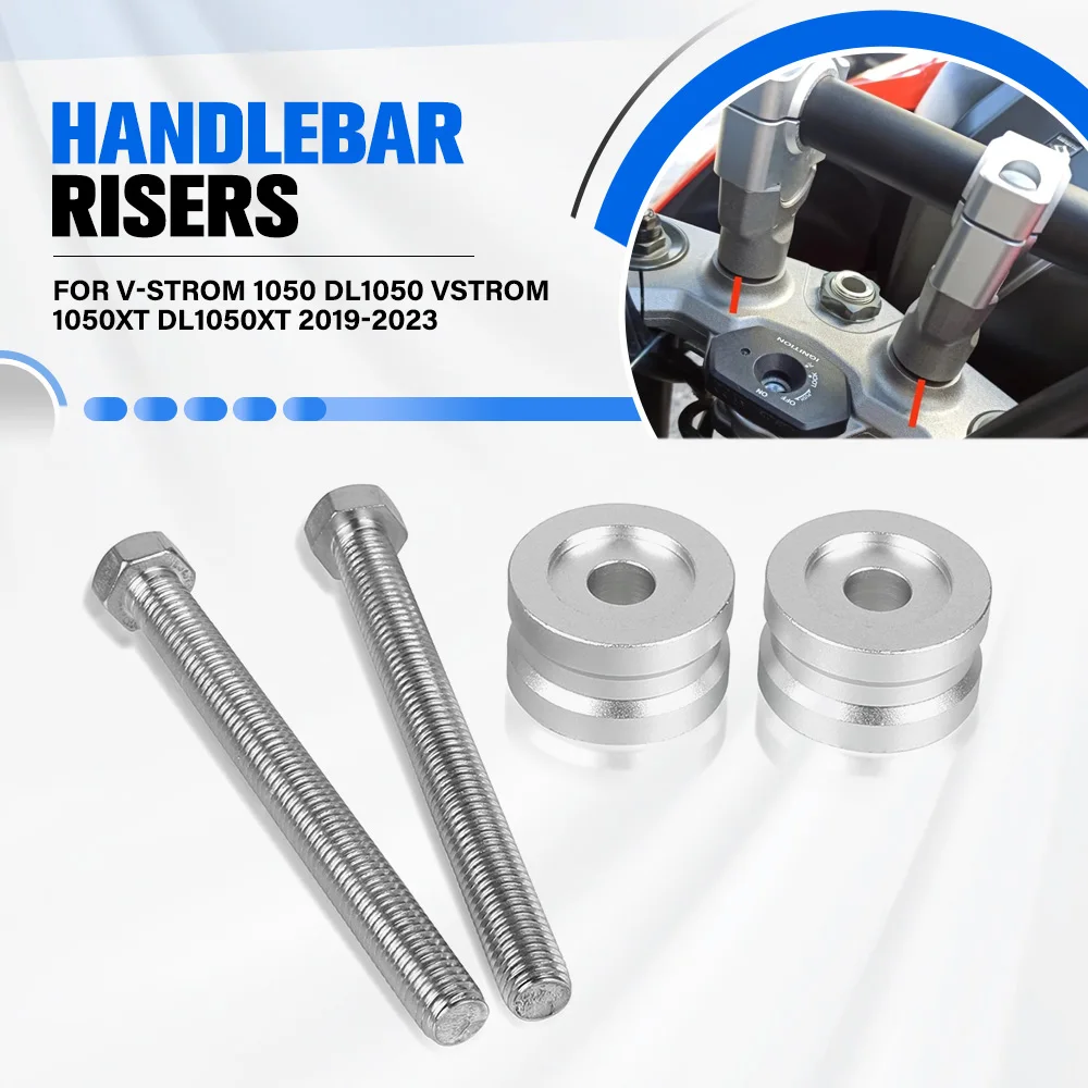 

Для Suzuki V-Strom 1050 DL1050 VSTROM 1050XT DL1050XT 2019-2023 увеличивающие высоту руля, адаптеры для увеличения высоты руля