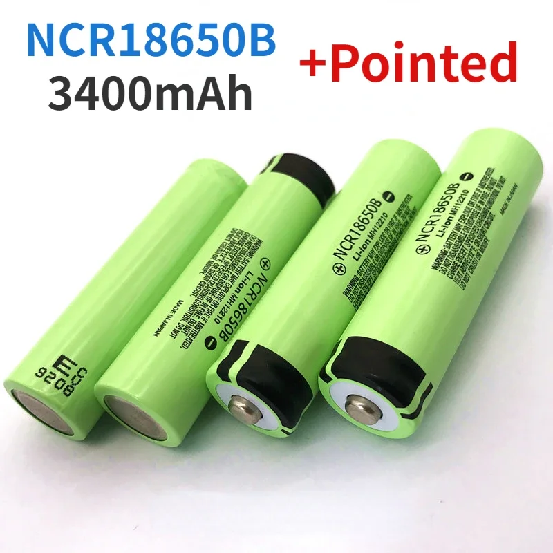 2024 neue 18650 batterie 3,7V 3400mah NCR18650B lithium-akku taschenlampe spezielle batterie + spitze