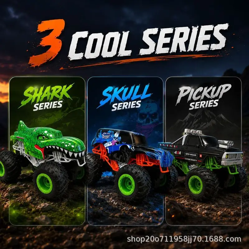 RC Off-Road Climbing Pickup Truck, Rechargeable Remote Control Vehicle with Unique Styling, Great Toy for Outdoor Multi-Terrain