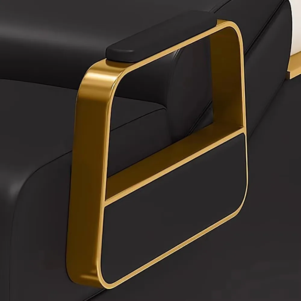 سرير شامبو فاخر ساحر مخصص جمالي أوروبي حديث سرير شامبو فاخر موضة Cadeira De Barbearia أثاث الصالون