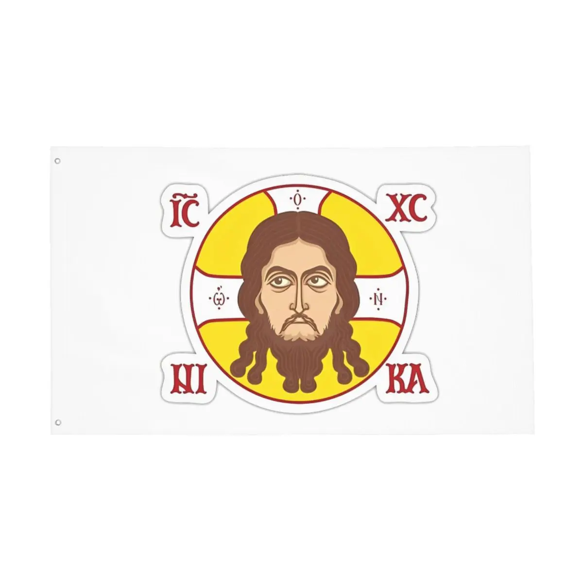 Orthodox Flag With Jesus Christ Face Flag Outdoor Banner 2 Grommets Decoration Fade Proof 60x90 90x150cm Flags