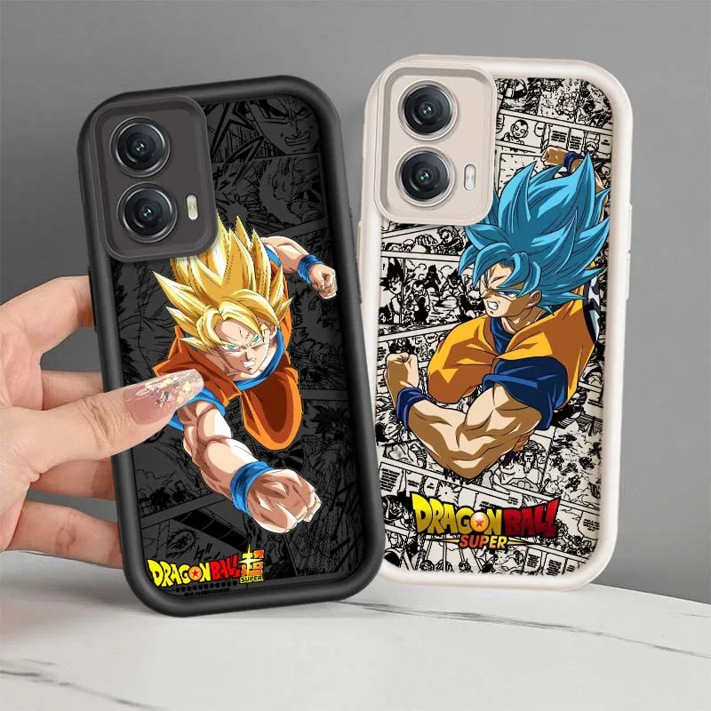 

D-Dragon Ball Comics Goku Cool Cover For Motorola MOTO Edge G85 G54 G35 G34 G32 E22 E14 G04 50 5G Eye Ladder Phone Case