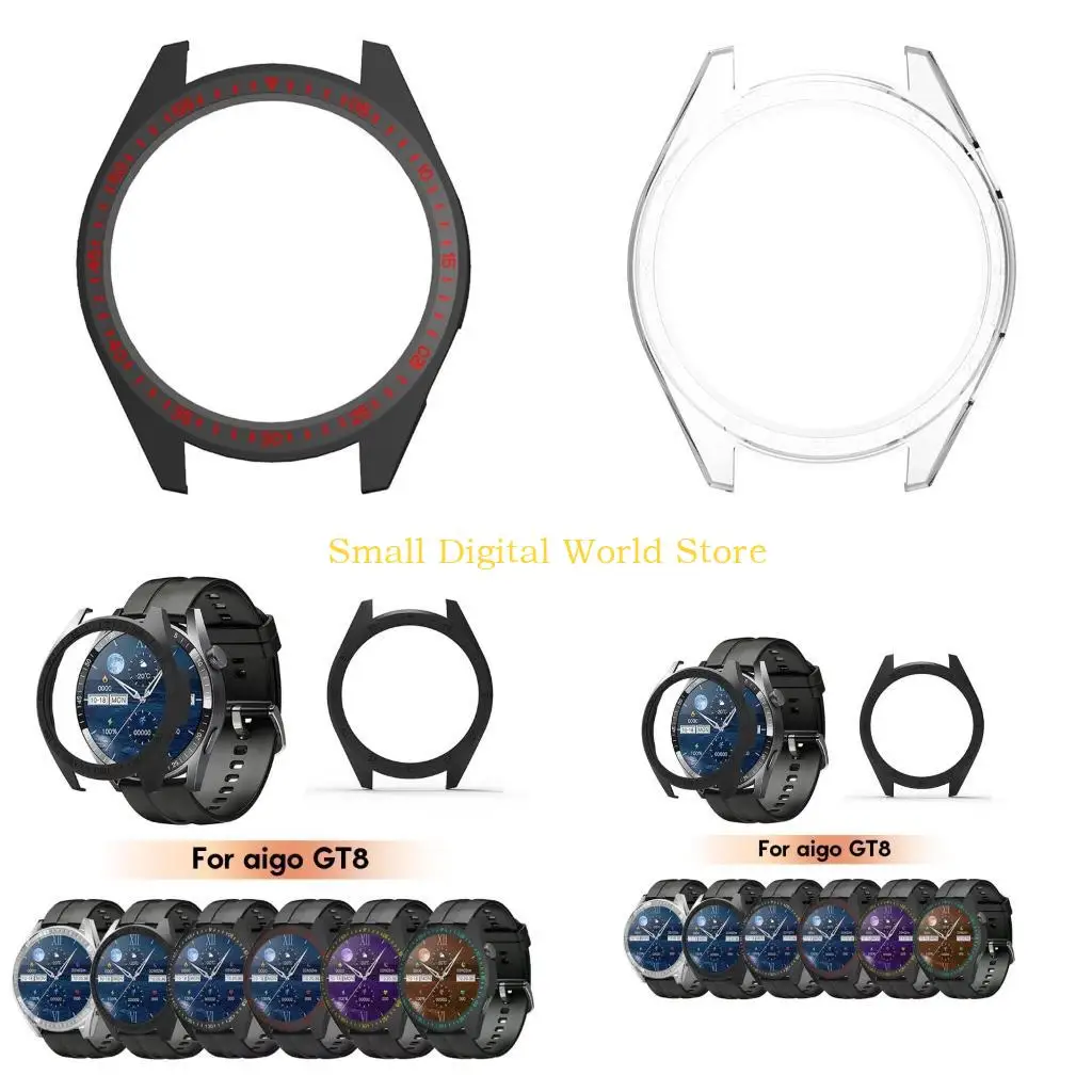 77UB Smartwatch Anti-Scratch Case Waterproof Protector Shockproof Housing Hard Cover Sleeve Frame Bumpers Shell for Aigo GT8