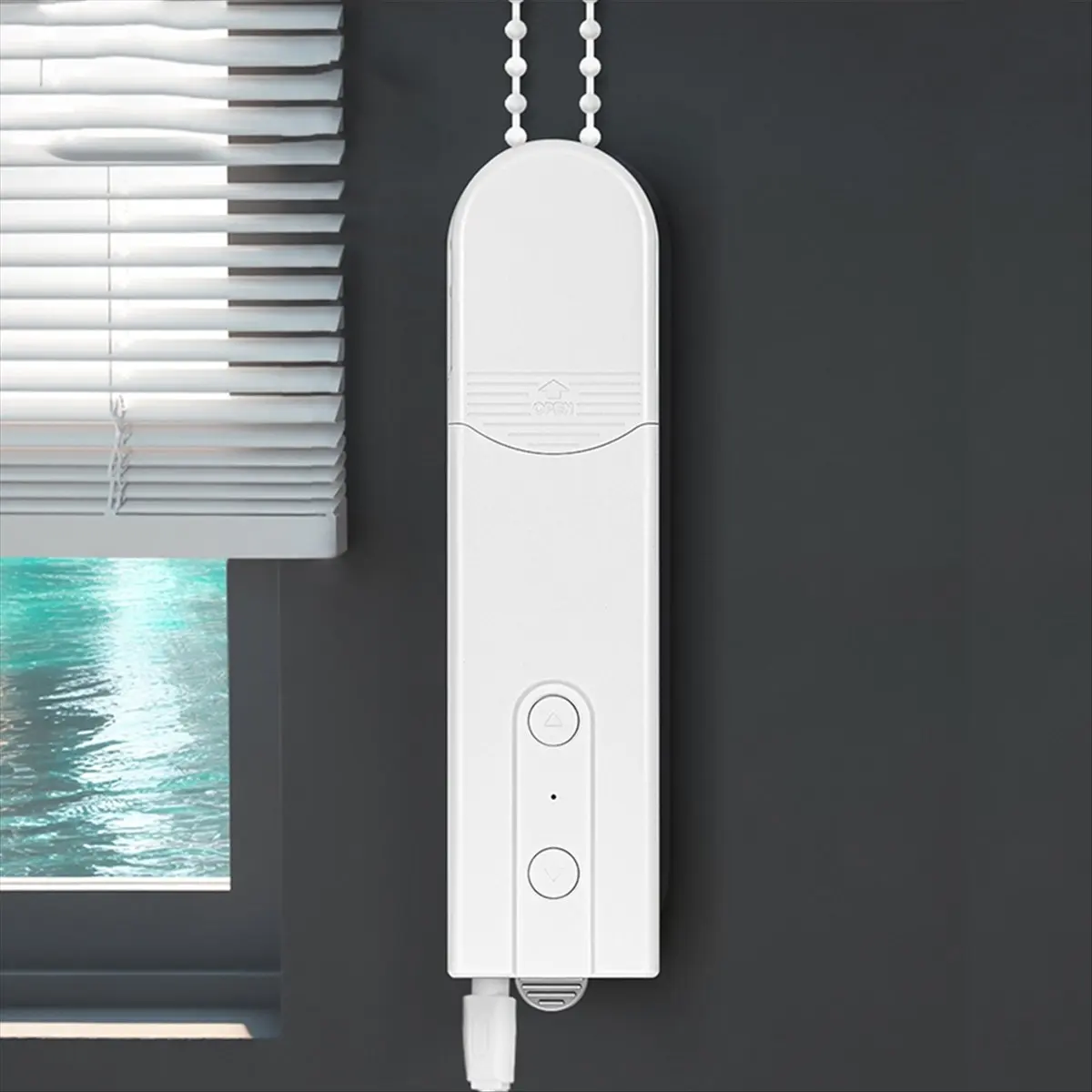 *X07A Tuya WiFi Solar Smart Shade Roller Blinds Motor Driver Electric Curtains Solar-Charging APP Control UK Plug