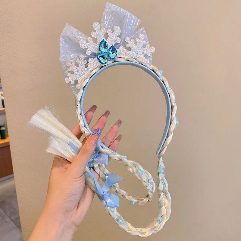 Haar Einhorn geflochtene Krone Tiara Kinder Kleid Stirnband Prinzessin Halloween Kostüm Zubehör Geburtstags geschenk für Mädchen