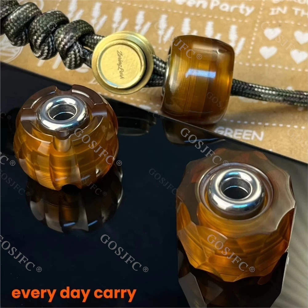 Mini Gyro Pendant PEI Stress Relief Toy Paracord Multifunctional EDC Fidget Spinner Fidget Toys For Adults