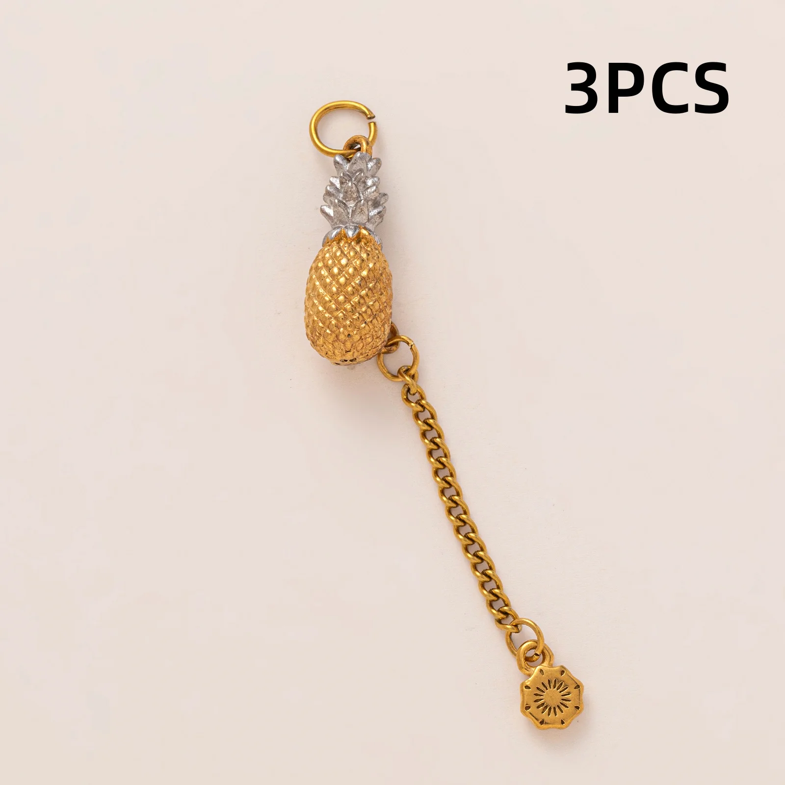 3 Stück modische und trendige neue Ananas-Khabbdog-Fisch-Bonbon-Heidelbeer-DIY-Anhänger-Charms für Schmuck – Detail 4