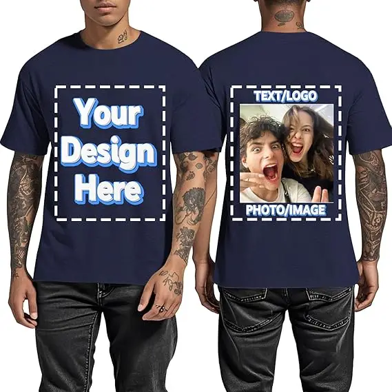 Custom Men's T-Shirt with Front and Back Print description 15