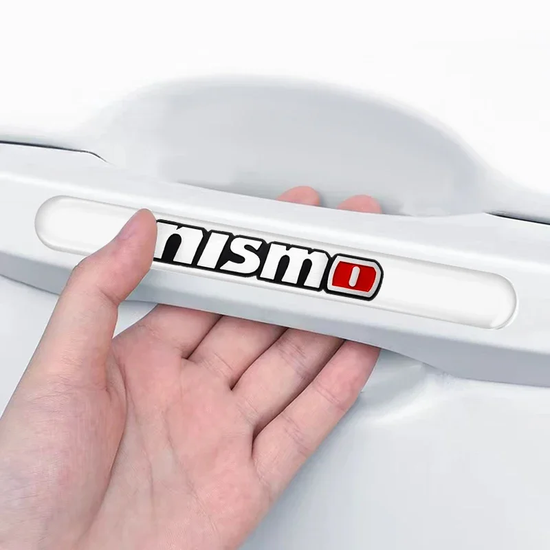 4 قطعة باب السيارة شريط شفاف مرآة الرؤية الخلفية المضادة للتصادم حماية قطاع لنيسمو نيسان تيدا Teana أفق Juke X-trail #5