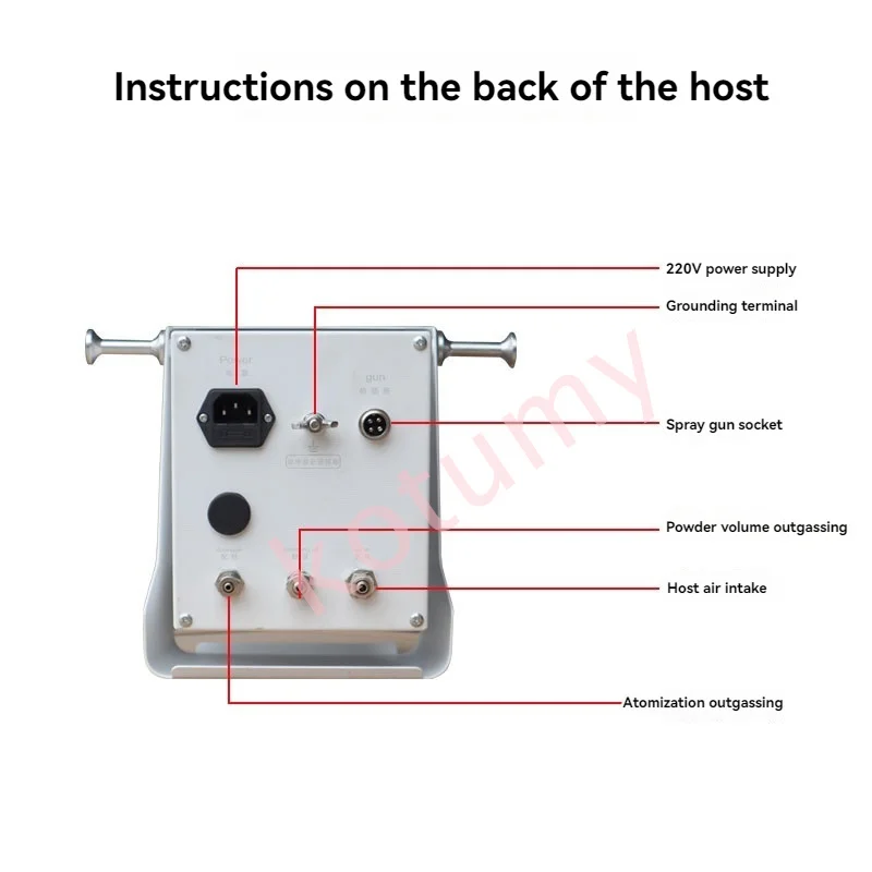 Upgraded Powder Coating Gun System Electrostatic Spraying Machine Digital Display Portable Powder Paint Gun