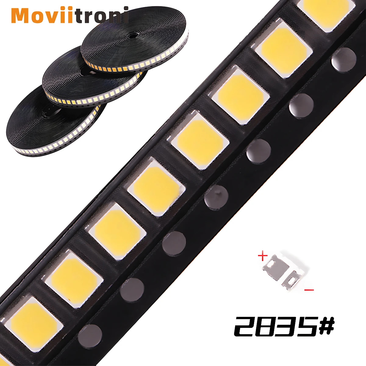 Diodes à puce LED SMD, lampe électroluminescente, 1W, 3V, 6V, 9V, 2835, 50 pièces