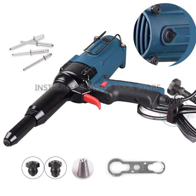 TAC500 Electric Nail Gun 220V Electricity Riveter Gun Furniture Staple Gun 400W Suitable For 3.2-5.0MM Blind Rivets