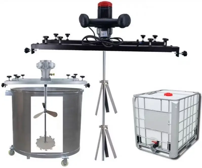 Sanitizer Gel Mixing Machine Stirrer Mixer 1000 L Small Portable Paint Mixer Air Agitator