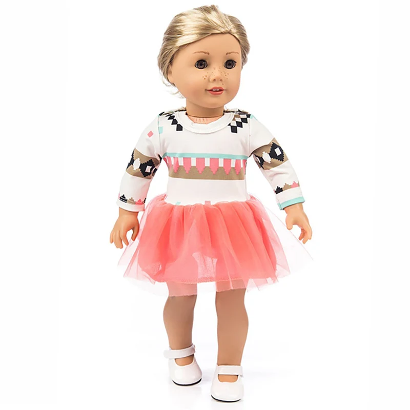 18Inch Girls Doll Dress Multiple styles 45cm Baby Doll Outfit Skirt Reborn Doll New Born Baby Doll Clothes Accessories Girl Gift