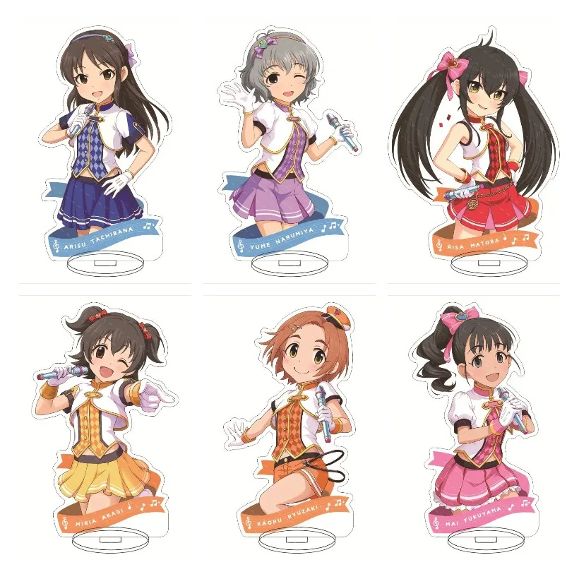 THE IDOLM@STER CINDERELLA GIRLS Anime Figures Shimamura Uzuki Acrylic Stand Shibuya Rin Character Model Cute Plate Desk Decor