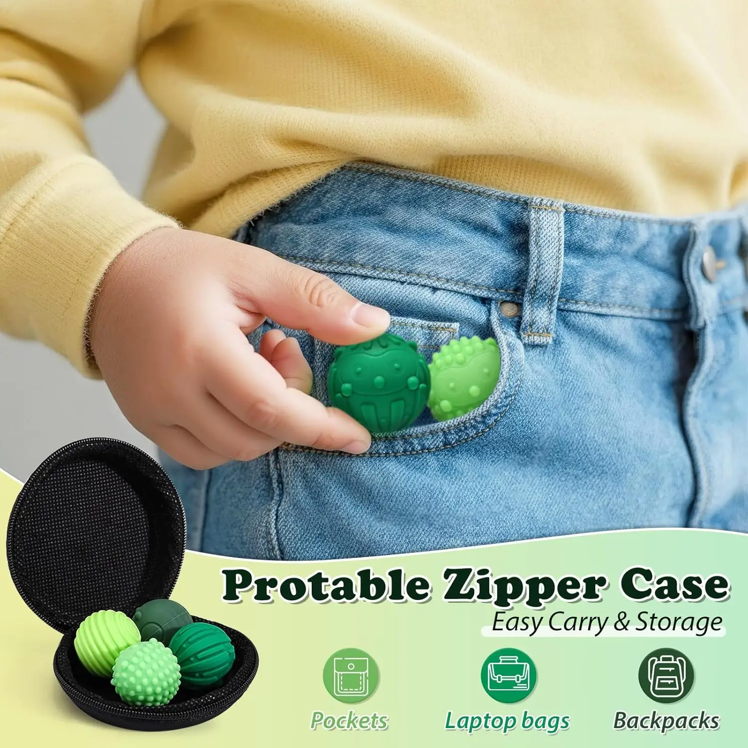 Siliconen getextureerde magnetische fidgetballen voor volwassenen en tieners 4 stuks 8 stuks zintuiglijk speelgoed Fidgets Roller Massage speelgoed voor autisme ADHD