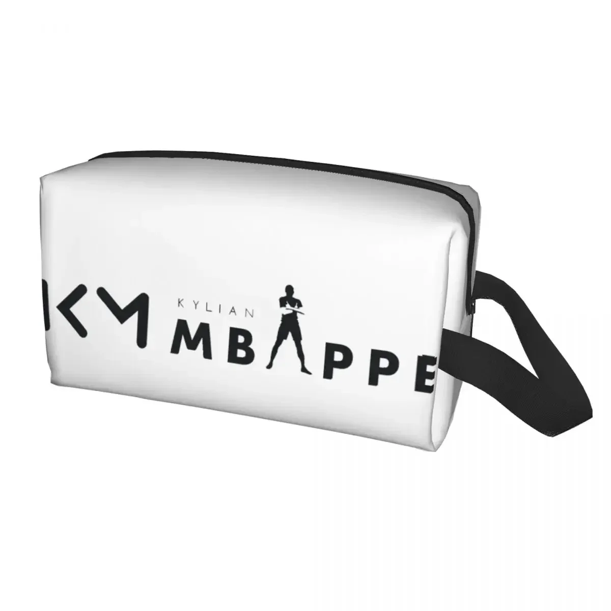 Custom Kawaii Mbappes KM Travel Toiletry Bag for Women Soccer Cosmetic Makeup Bag Beauty Storage Dopp Kit