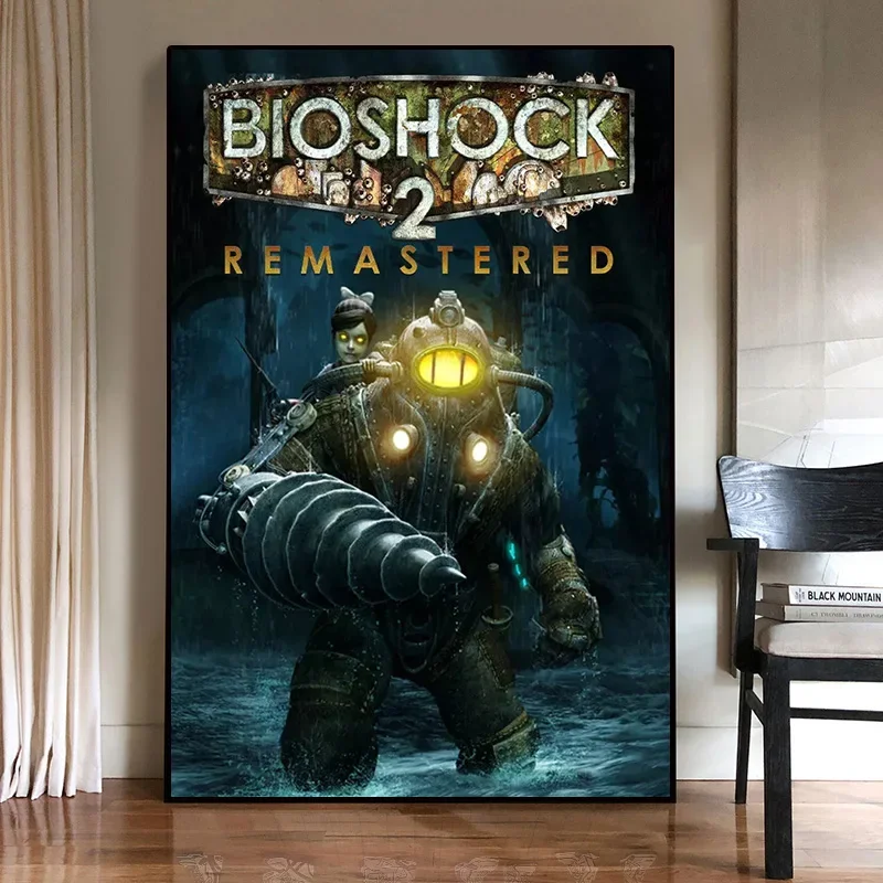 Canvas Painting Bioshock Ps Children\'s Living Room Electronic Games Printing Wall Decoration Art Home Decoration