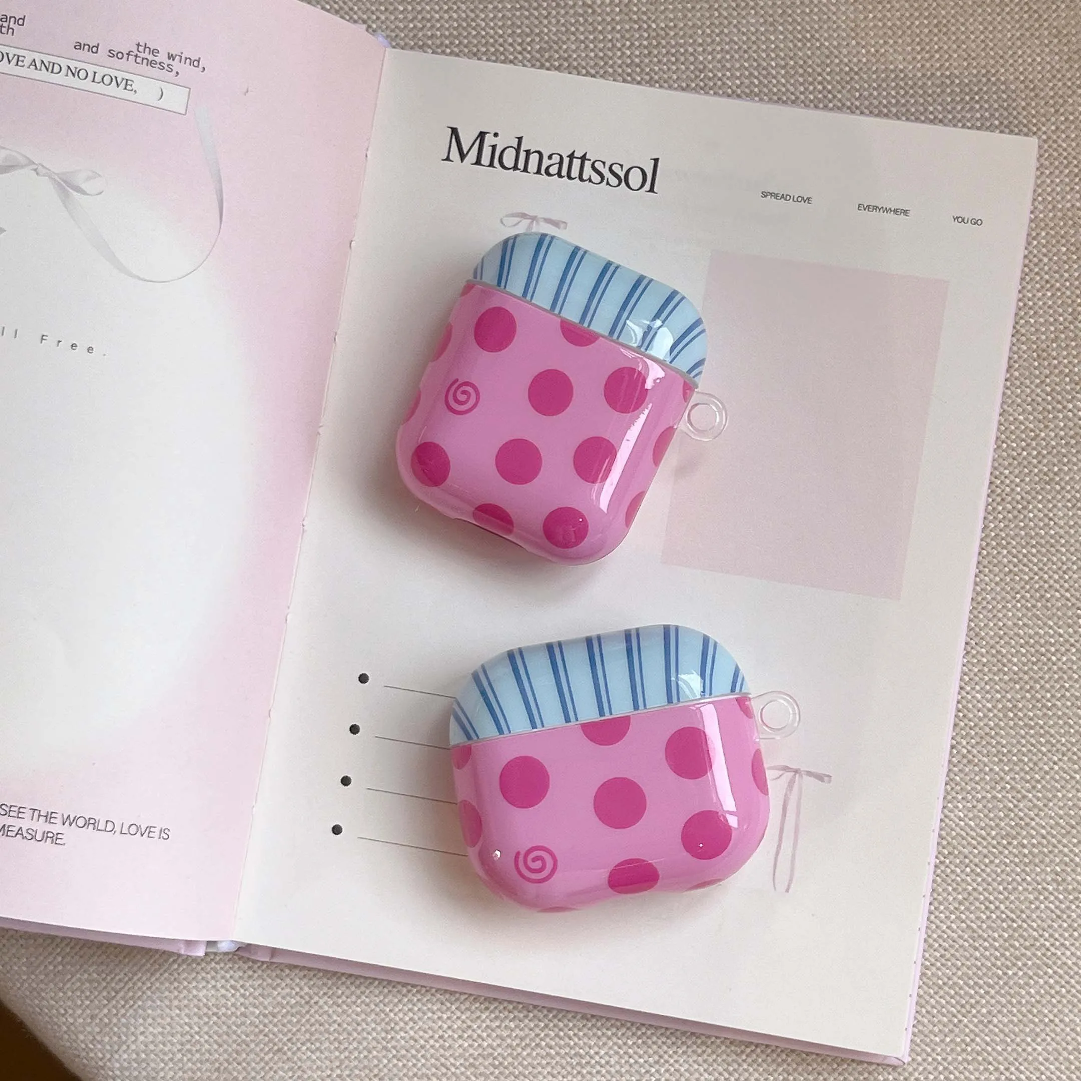 Cute point imd custodia per auricolari ciondolo amore scatola di ricarica bluetooth senza fili copertura del fumetto per apple airpods 1 4 pro 2nd 2 3 capa