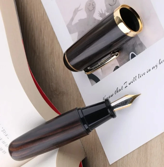 

New MAJOHN Q1 Short Cute Fountain Pen EF/F Nib Pocket-Size Eyedropper Ink Pen Portable Office Supplies Ink Writing Gift