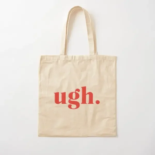 

Ugh Design Cotton Cotton Canvas Bag Reusable Women Shopper Handbag Foldable Tote Fabric Grocery Shoulder Bag Casual Designer