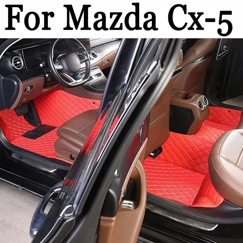

Роскошные ковры для Mazda Cx-5 CX5 CX 5 2016 2015, автомобильные коврики, аксессуары для салона автомобиля, водонепроницаемые антигрязные чехлы, кожаные