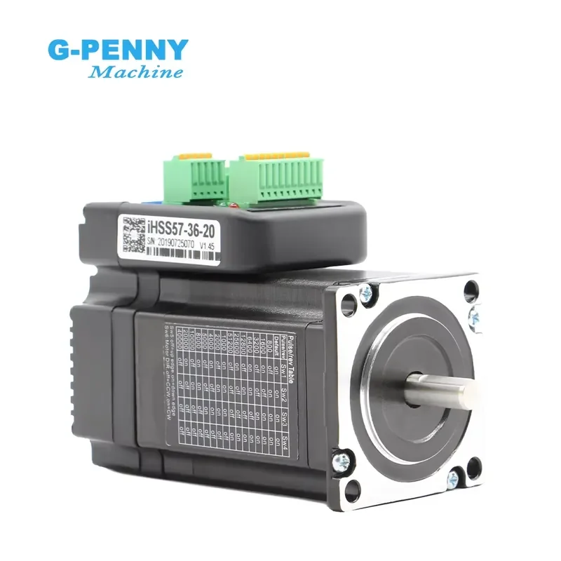 

IHSS57-36-20 Closed Loop Integrated Stepper Servo Motor 285Oz-in with Driver 2Nm 5A IHSS57-36-20