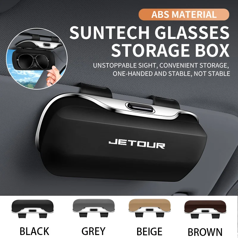 

For Jetour T2 Dashing T1 Traveller Freego X70 Key case 2025 Accessories Car Visor Sunglasses Car Glasses Case Glasses Holder