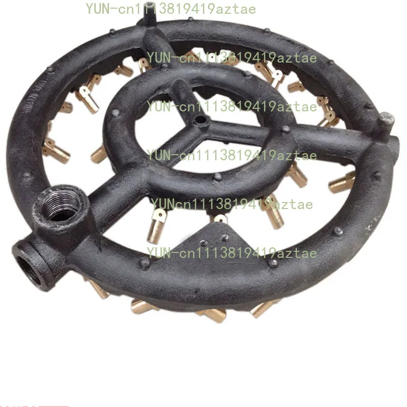 44 Nozzles Cast Iron Jet Gas Burner, Dual‑Fuel Kitchen Burner for Propane and Natural Gas