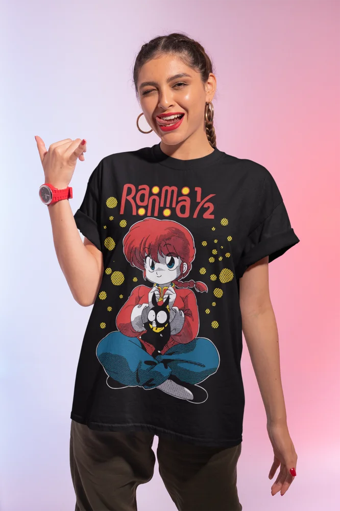 Ranma 1/2 Shampoo T-Shirt Rumiko Takahashi Manga Strip Anime Soft Tee All Sizes