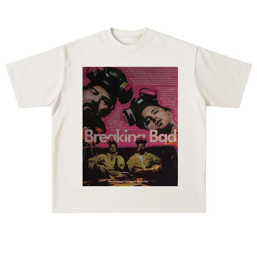 Movie and TV Series Related Merchandise - Loose-fitting Short-sleeved T-shirt for Men and Women, Trendy Streetwear Style