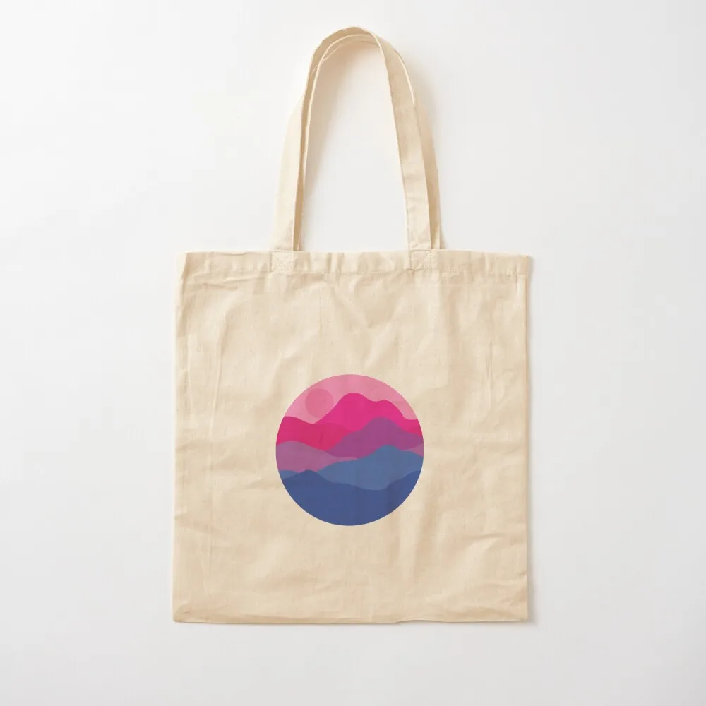 Bisexual Pride Flag Bi Mountain look like siri Tote Bag Women's bags Lady bag bags for women Big bag