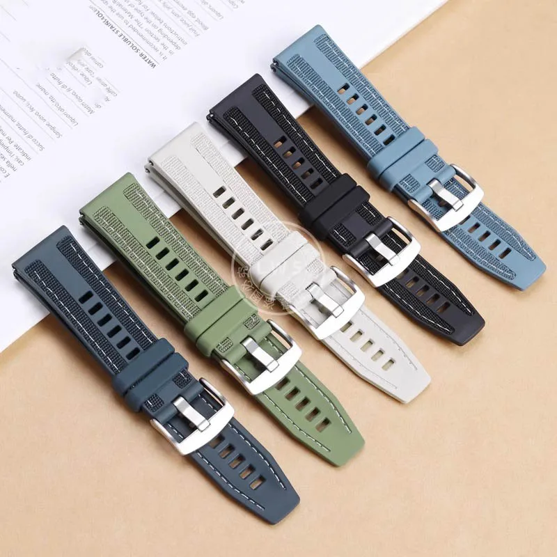 22mm quick release interface strap Bracelet for Huawei WATCH GT5/GT4 PRO/GT3  composite woven silicone watchband men's wristband