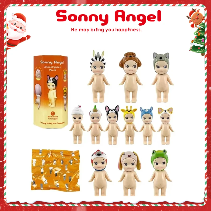 Sonny Angel 3rd Blind Box Generation Animal Stand Up Mini Mystery Surprise Kids Toy Anime Model Doll Children's Christmas Gift